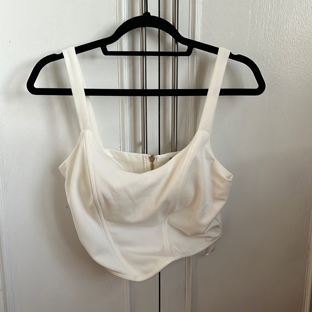 Nasty Gal zip corset top